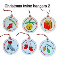 Christmas Twine Hangers Set 2