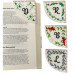 Floral Embroidery Book Corners