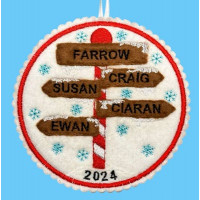 North Pole Family Name Hangers