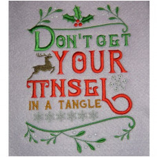 Tinsel Tangle - Christmas Wordart